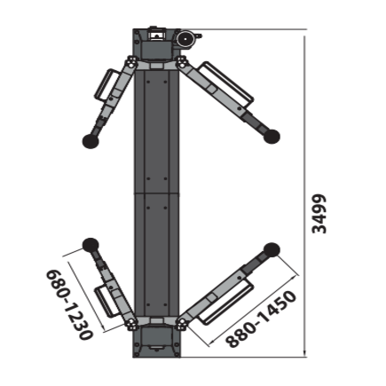 Elevador 2 Columnas L-2040B/L-2040BM - Imagen 3