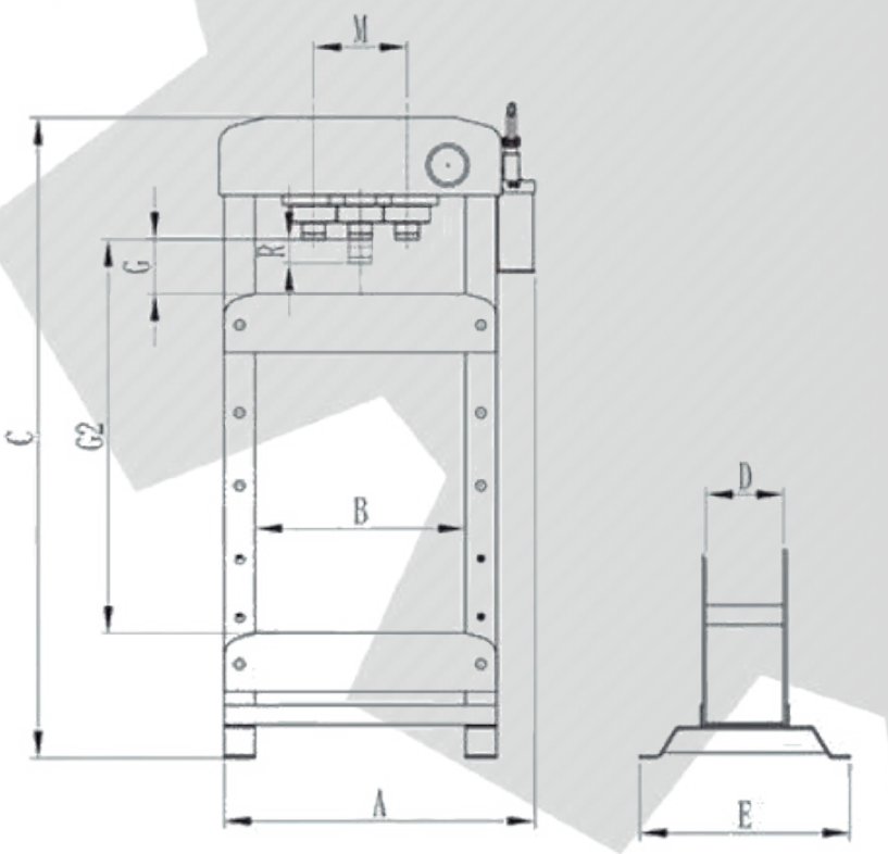 Prensa 50T Cabezal Desplazable SP-50EM - Imagen 3